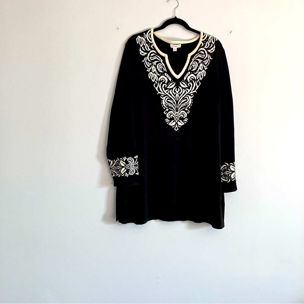 Susan Graver Women’s 2X lovely cotton blend dress or tunic. Great Condition.